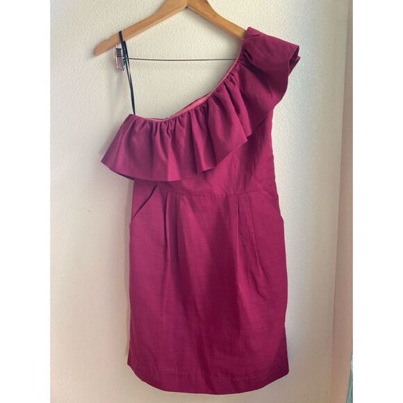 ⭐️Very J | One Shoulder Ruffle Dress with Pockets, Size M - Picture 2 of 13